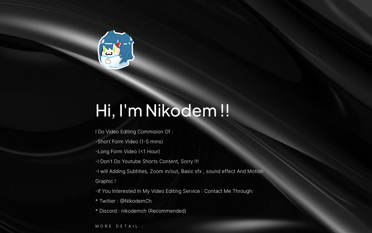 Carrd profile picture for @nikodem